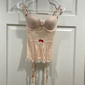 Victoria Secret laced push-up corset